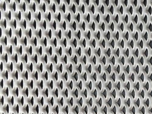 Micron aluminum expanded metal sheet details with very small diamond holes