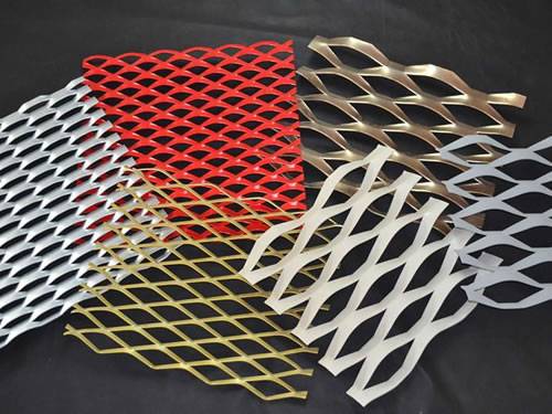There are many different colors and hole shapes decorative expanded metal meshes.